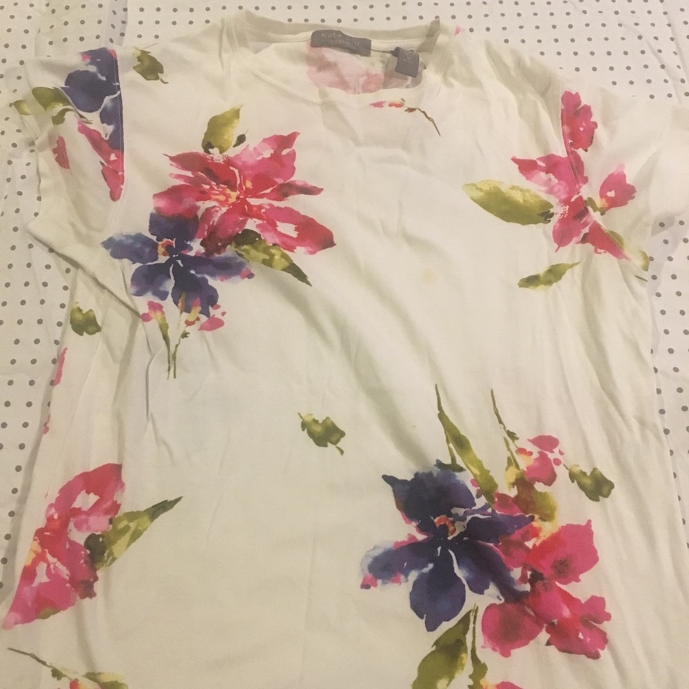 Floral cotton blouse